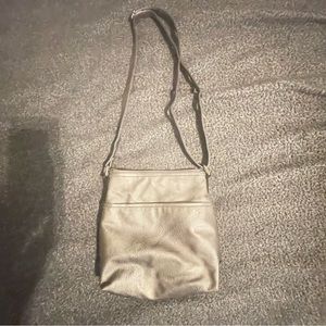 Purse from JCPenney, Rossetti, silver/gray 8x10in. Good used condition.